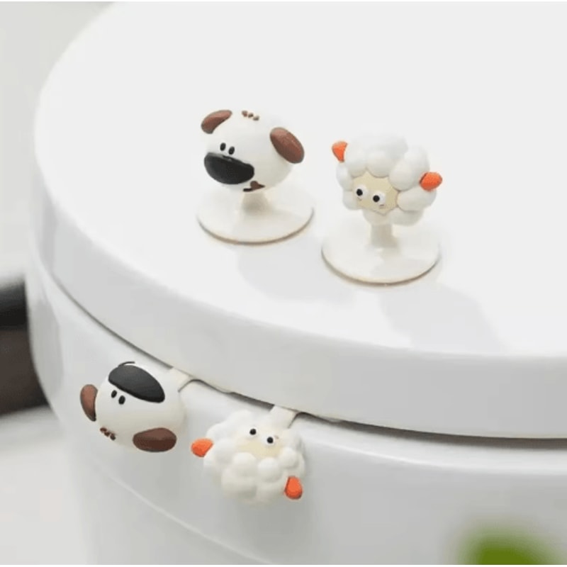 Cartoon Toilet Lid Lifter NoTouch Hygienic Handle No Drill Installation 0
