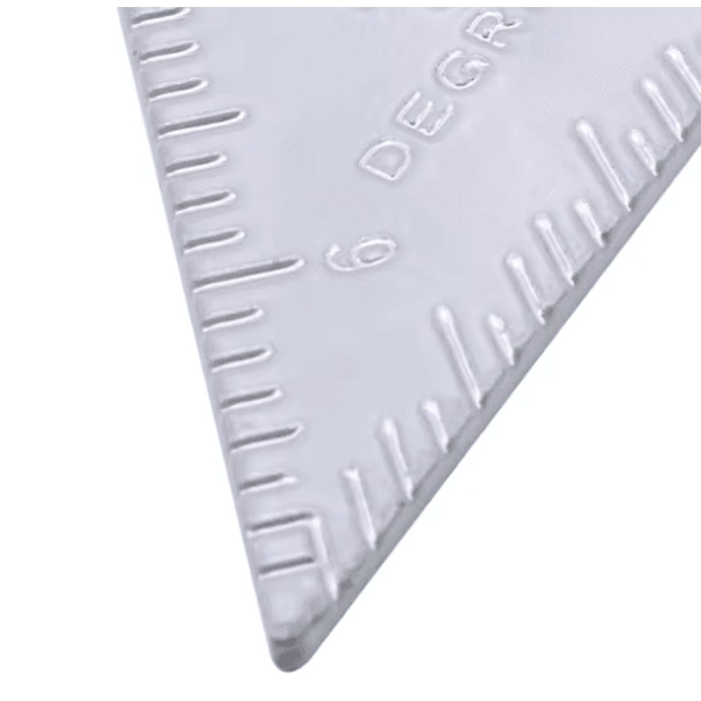 7Inch Aluminum Triangle Ruler Carpenter Square Precision Woodworking Tool 2