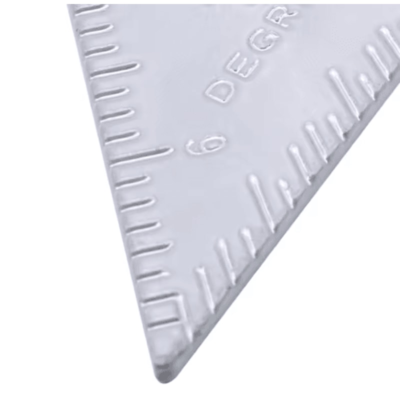 7Inch Aluminum Triangle Ruler Carpenter Square Precision Woodworking Tool 2