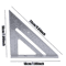 7Inch Aluminum Triangle Ruler Carpenter Square Precision Woodworking Tool 4