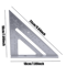 7Inch Aluminum Triangle Ruler Carpenter Square Precision Woodworking Tool 4