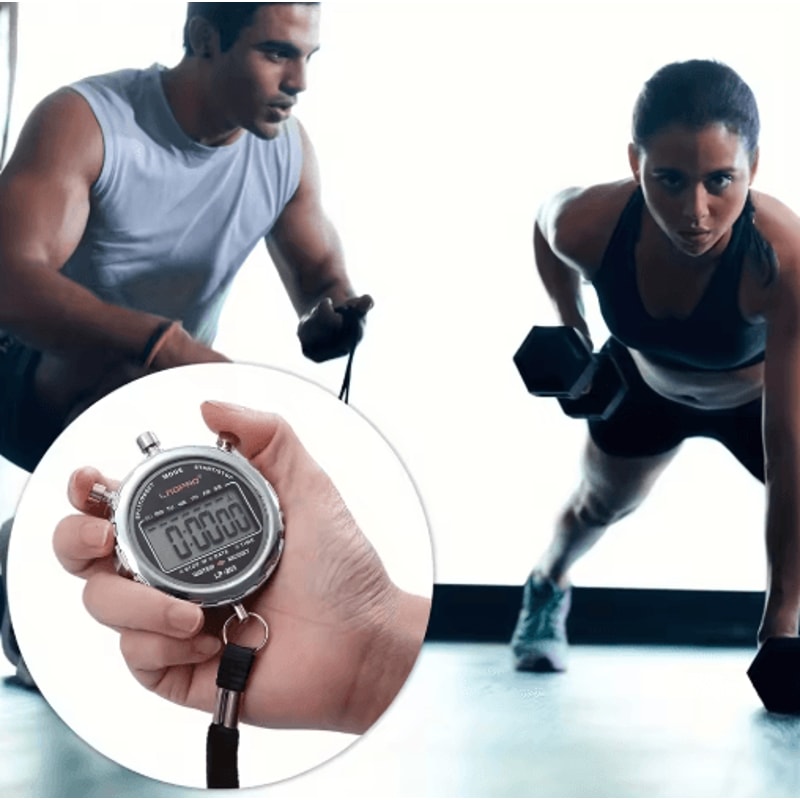 1100 Digital Sports Stopwatch Rainproof Timer For Training Competition 1