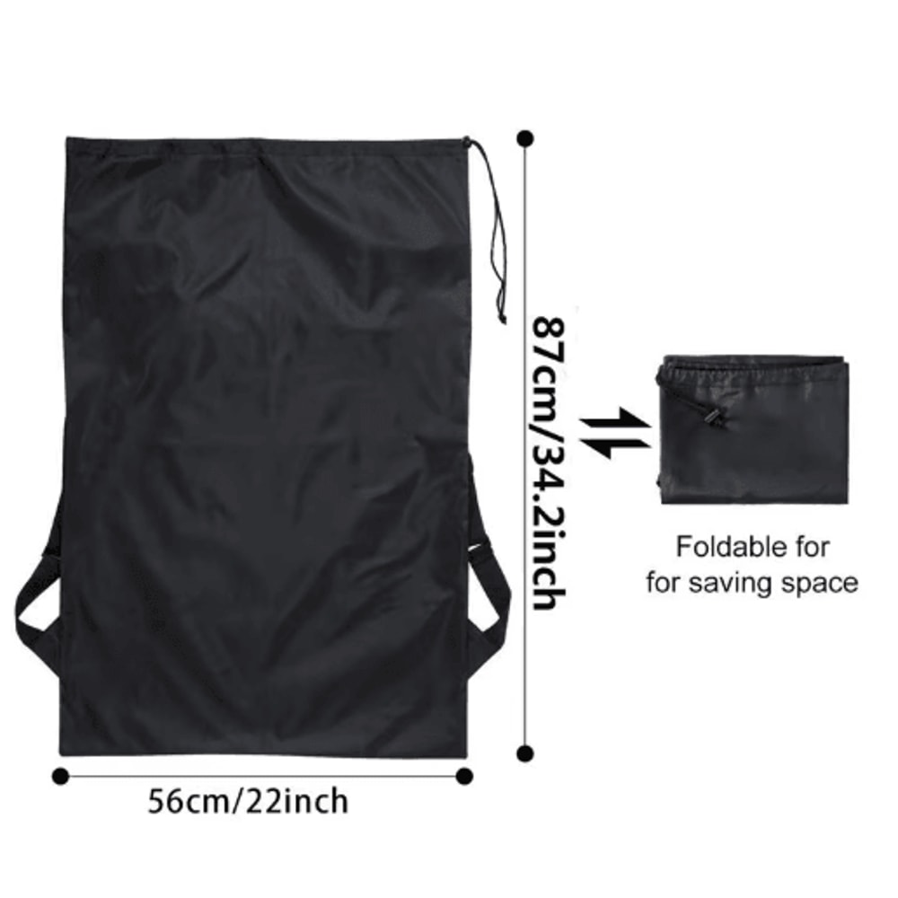 Waterproof Heavy Duty Backpack Large Capacity Travel Laundry Storage Bag 5