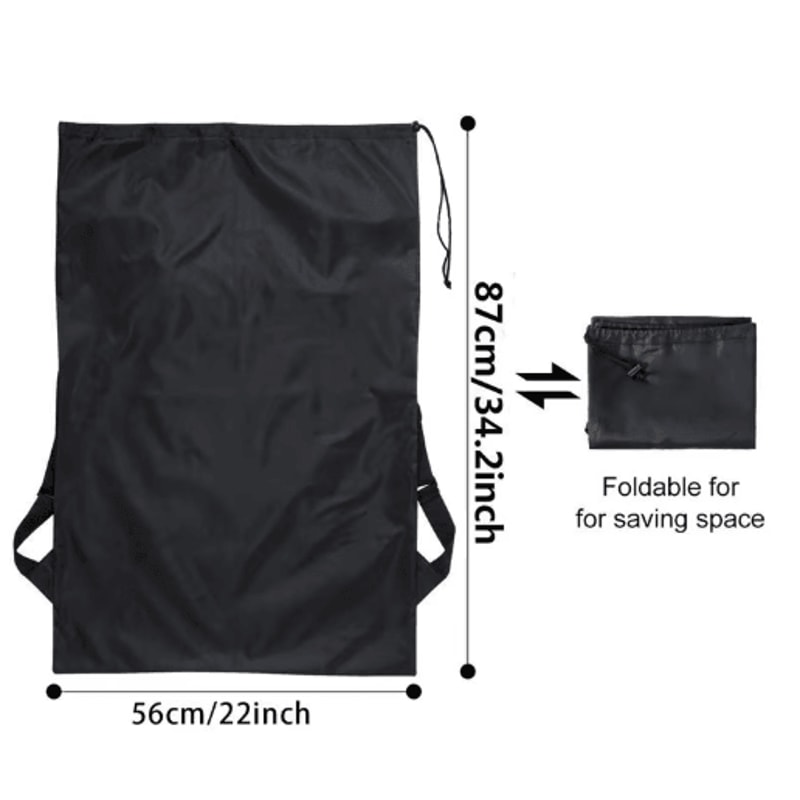 Waterproof Heavy Duty Backpack Large Capacity Travel Laundry Storage Bag 5
