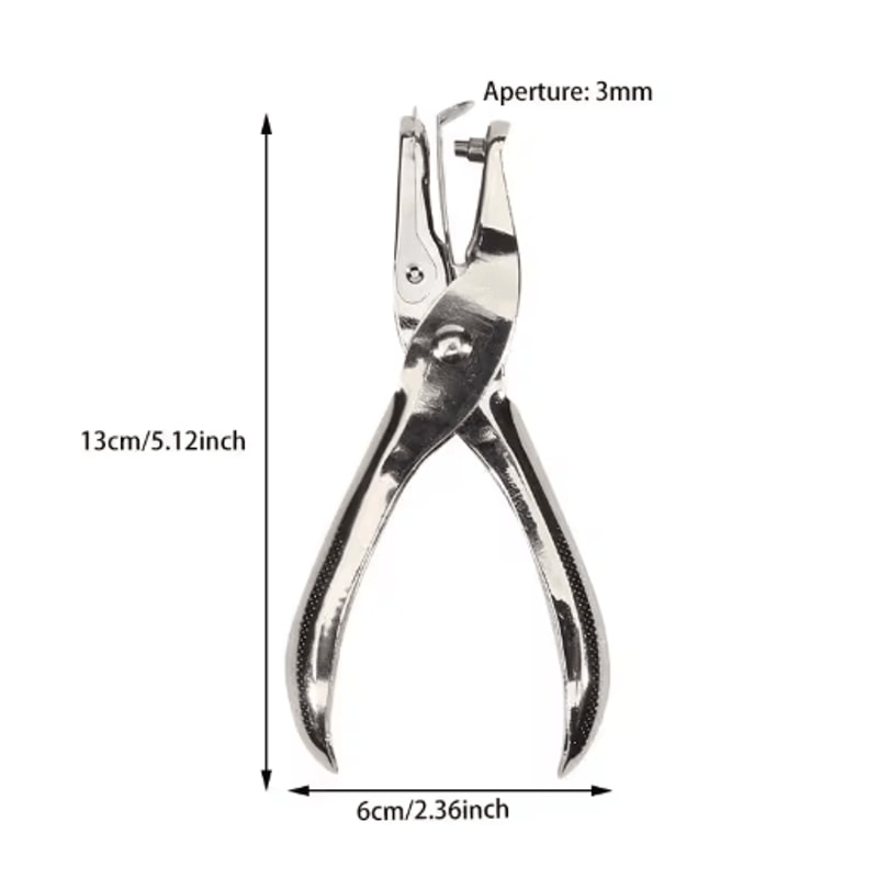 Metal Hole Punch Pliers 3mm6mm Precision Paper Leather Punch Tool 1