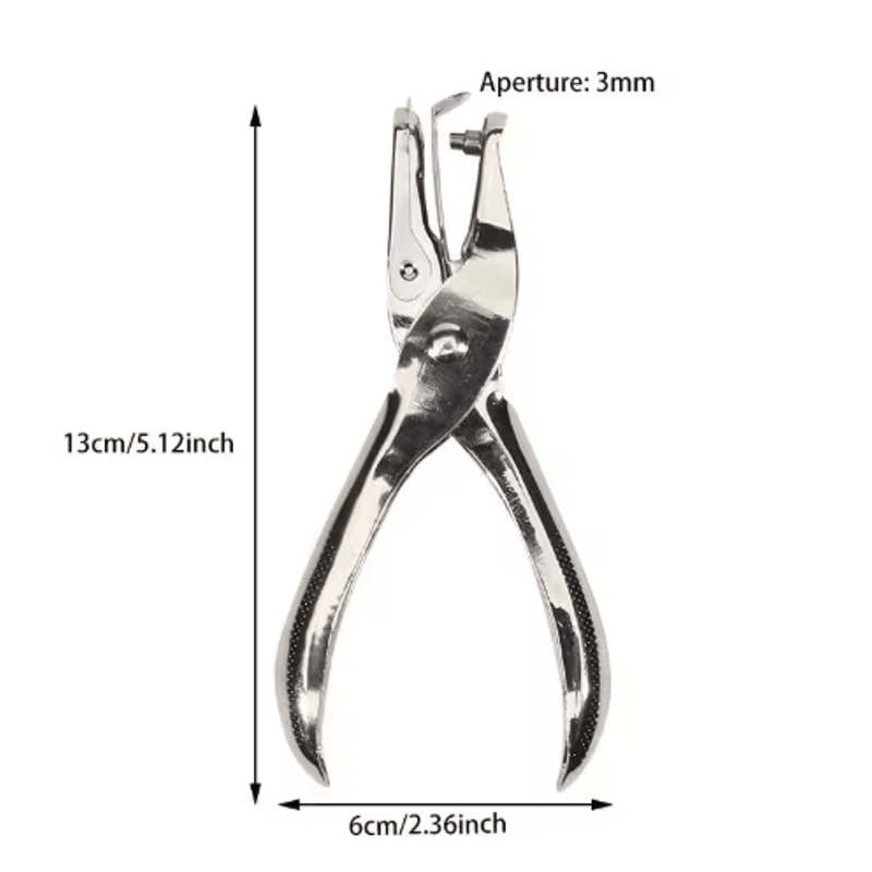 Metal Hole Punch Pliers 3mm6mm Precision Paper Leather Punch Tool 5