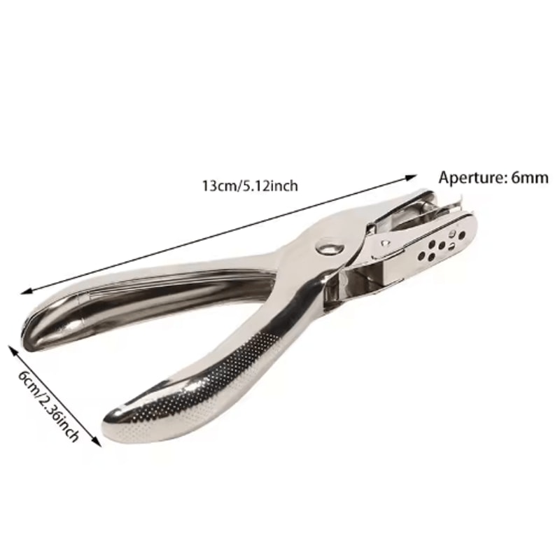 Metal Hole Punch Pliers 3mm6mm Precision Paper Leather Punch Tool 8