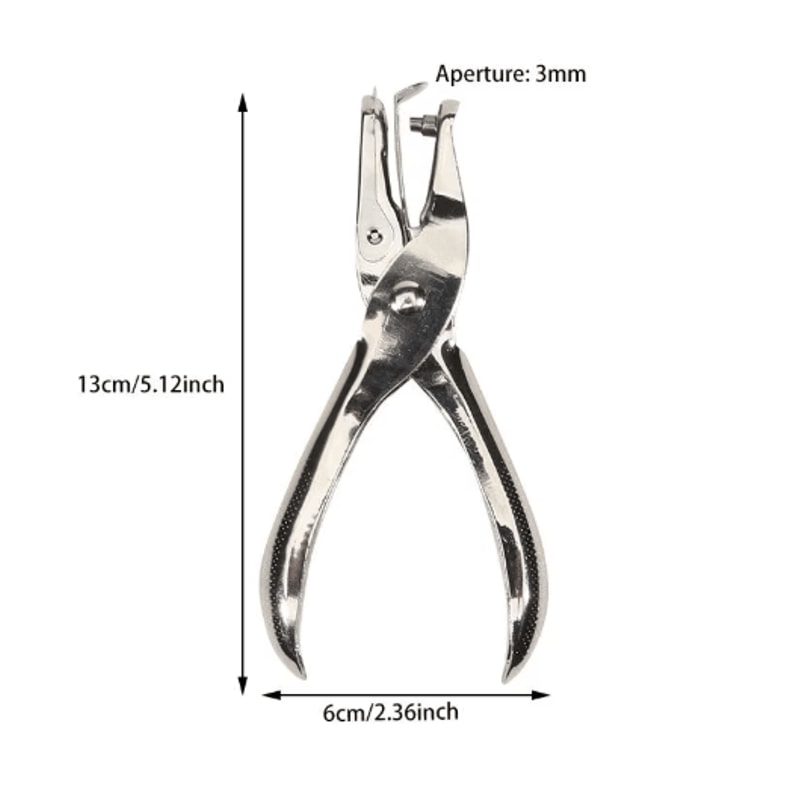 Metal Hole Punch Pliers 3mm6mm Precision Paper Leather Punch Tool 9