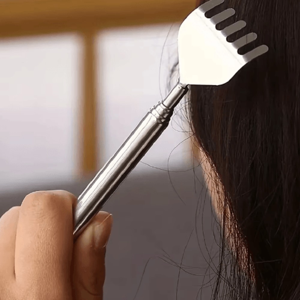 Extendable Stainless Steel Back Scratcher For Instant Itch Relief 2