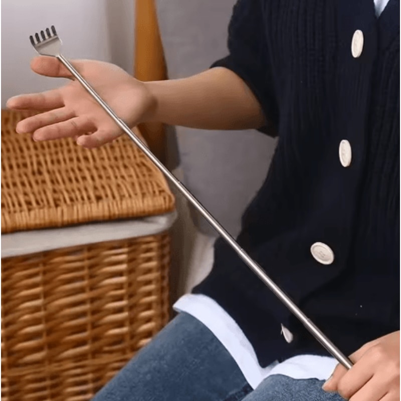 Extendable Stainless Steel Back Scratcher For Instant Itch Relief 3