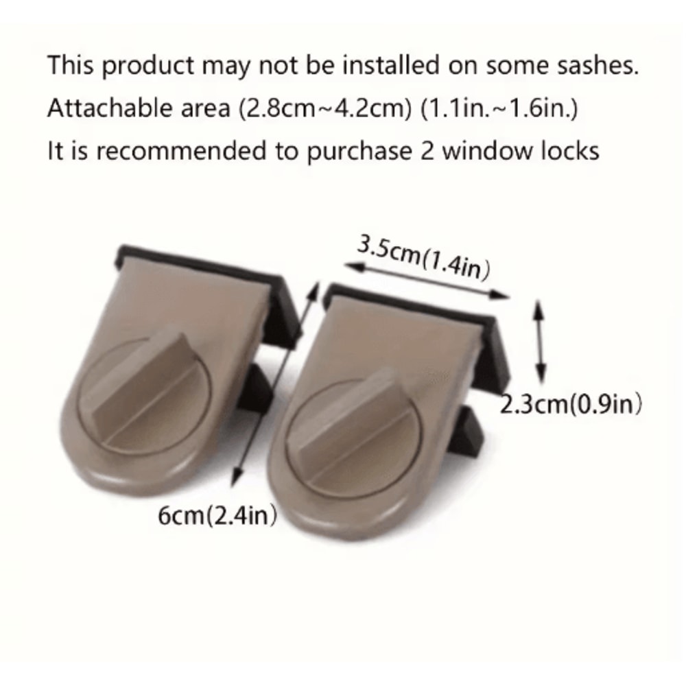 Adjustable Aluminum Window Safety Lock For Child Protection Security 7
