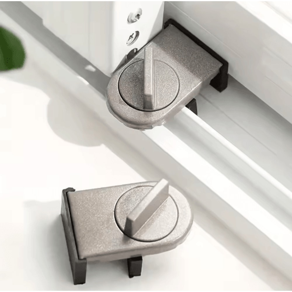 Adjustable Aluminum Window Safety Lock For Child Protection Security 0