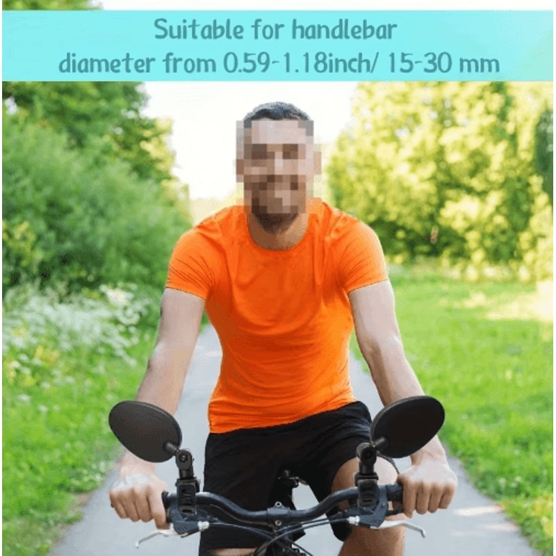360 Rotatable Bike Rearview Mirror For Safer Cycling Visibility 3