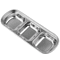 304 Stainless Steel 3Compartment Sauce Tray For BBQ Serving 1