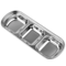 304 Stainless Steel 3Compartment Sauce Tray For BBQ Serving 1