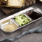 304 Stainless Steel 3Compartment Sauce Tray For BBQ Serving 4