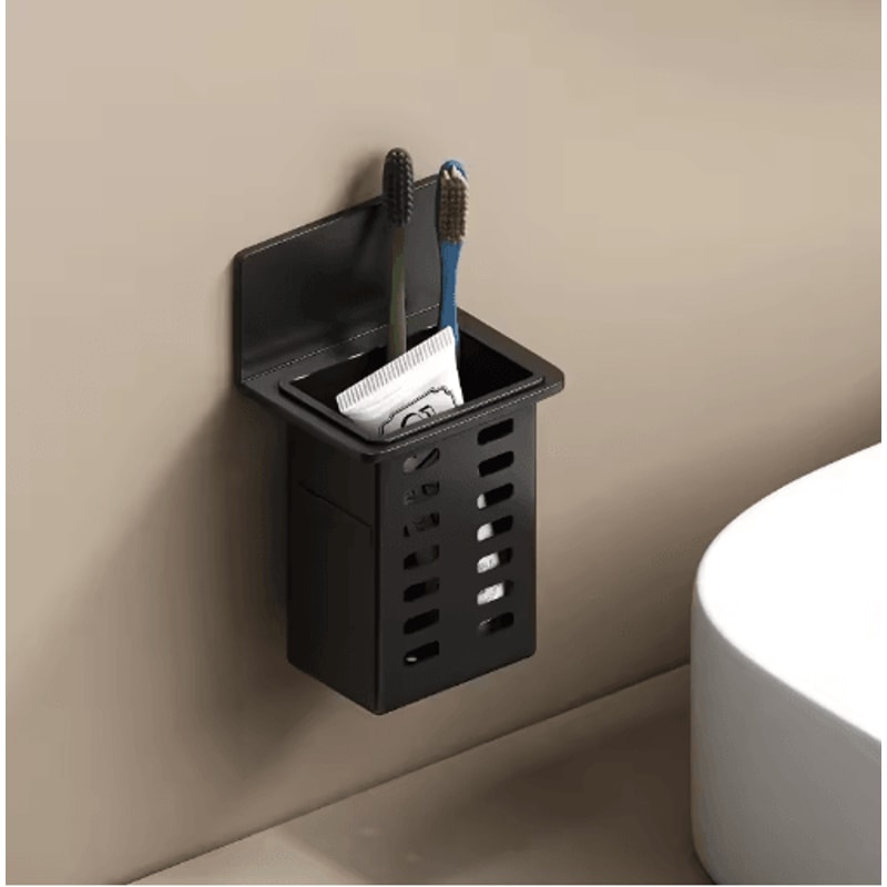 Wall Mounted Toothbrush Holder For Clean SpaceSaving Bathroom Storage 1