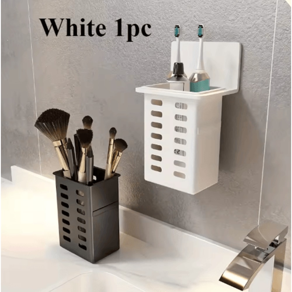 Wall Mounted Toothbrush Holder For Clean SpaceSaving Bathroom Storage 2