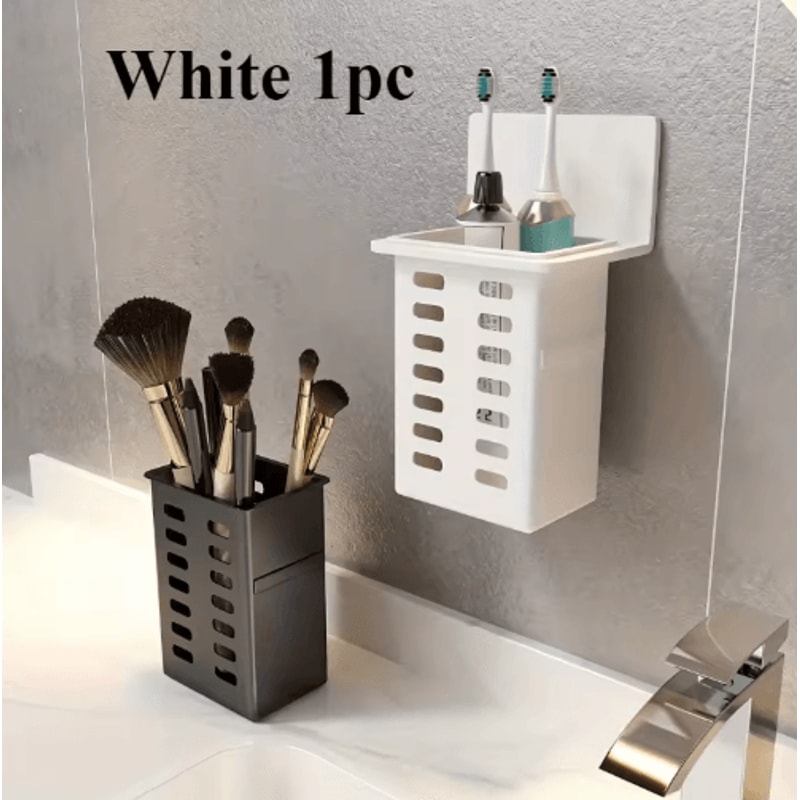 Wall Mounted Toothbrush Holder For Clean SpaceSaving Bathroom Storage 2
