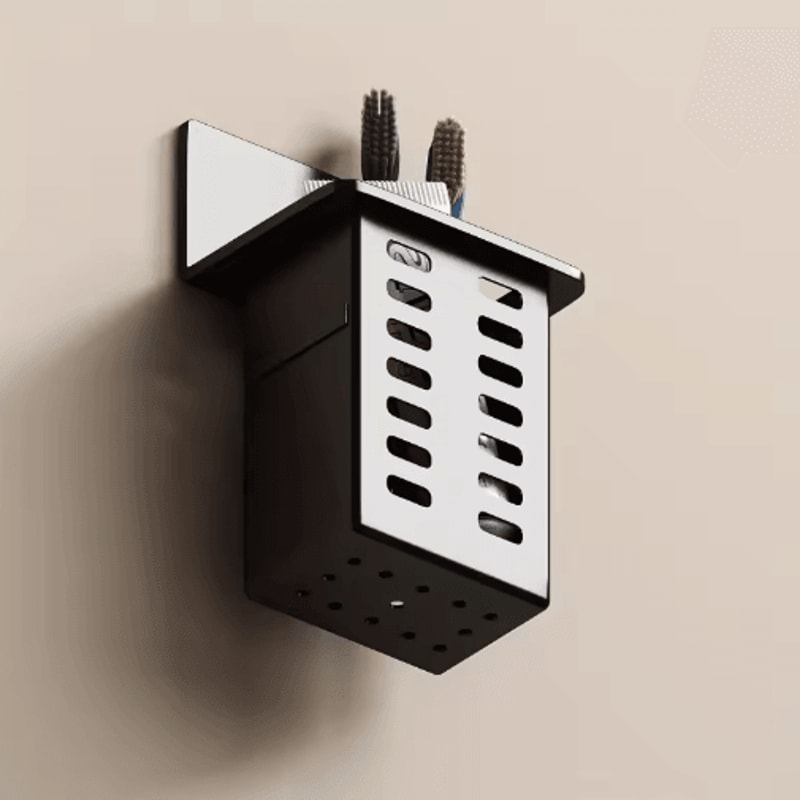 Wall Mounted Toothbrush Holder For Clean SpaceSaving Bathroom Storage 4