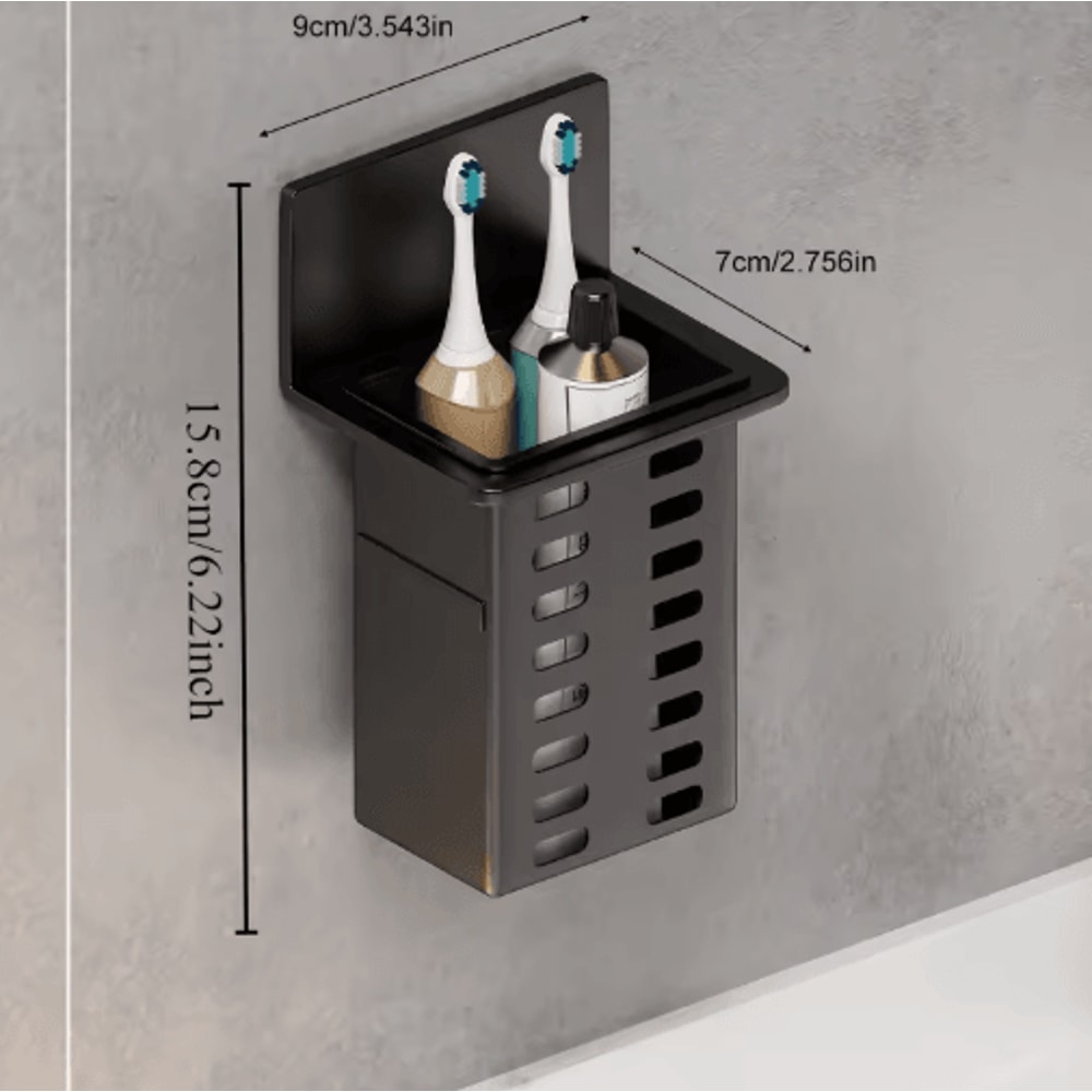Wall Mounted Toothbrush Holder For Clean SpaceSaving Bathroom Storage 6