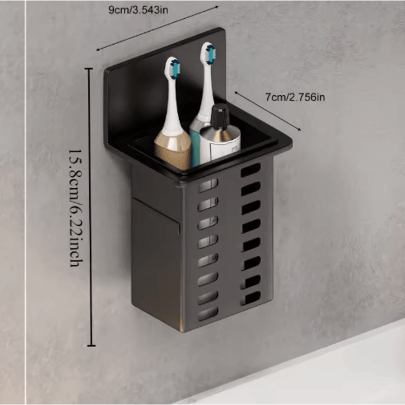 Wall Mounted Toothbrush Holder For Clean SpaceSaving Bathroom Storage 6