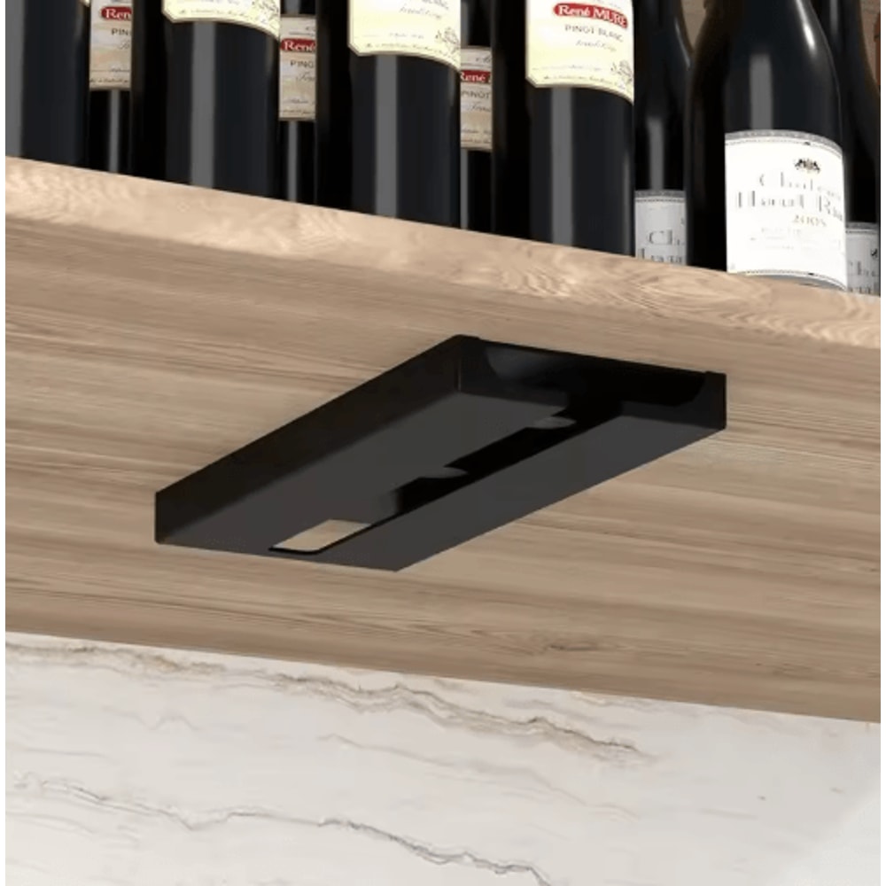 NoDrill Under Cabinet Wine Glass Rack For SpaceSaving Storage 6
