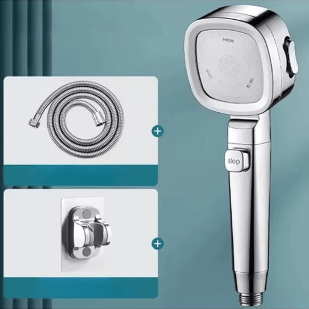High Pressure 3Mode Shower Head With Water Saving OneTouch Control 1