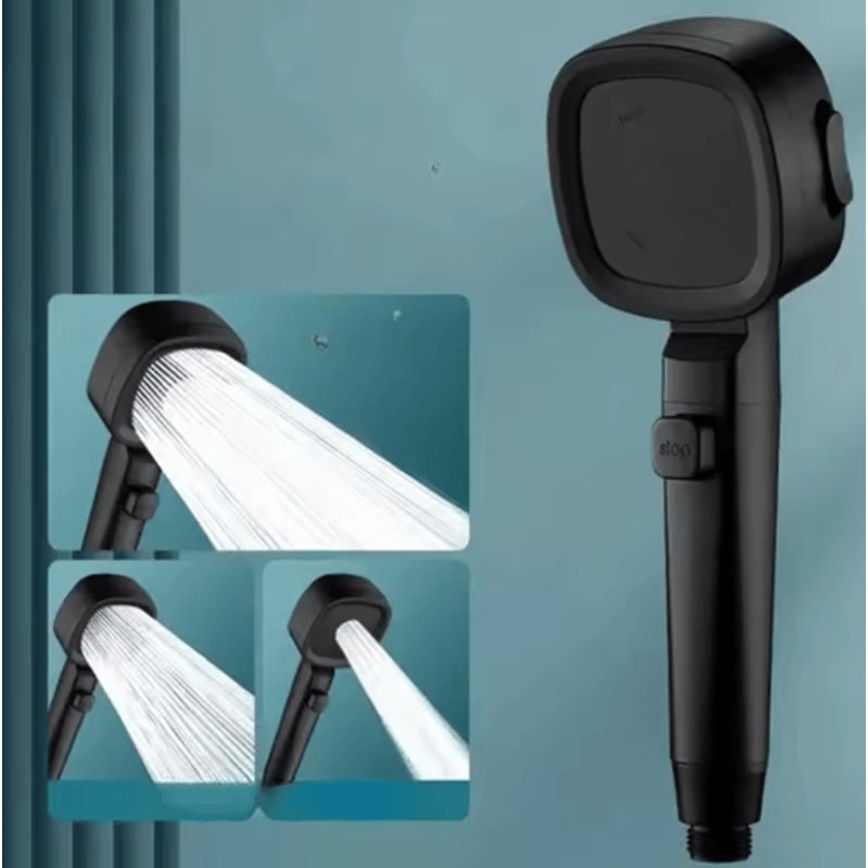 High Pressure 3Mode Shower Head With Water Saving OneTouch Control 4