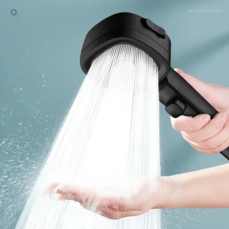 High Pressure 3Mode Shower Head With Water Saving OneTouch Control 10