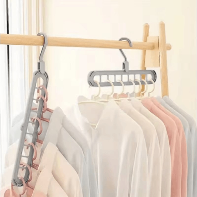 Foldable MultiFunction Clothes Hanger For SpaceSaving Closet Organization 0