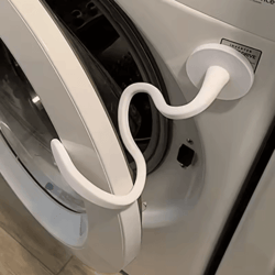 magnetic washer door prop for front load machines with flexible fit