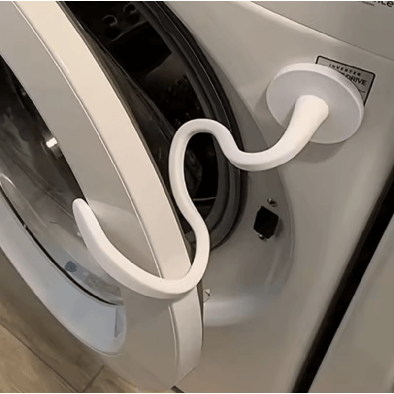 Magnetic Washer Door Prop For Front Load Machines With Flexible Fit 0