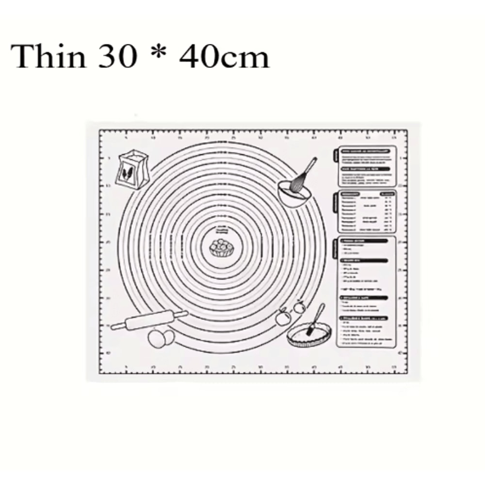 NonStick Silicone Baking Mat With Measurement Guide For Easy Dough Rolling 2