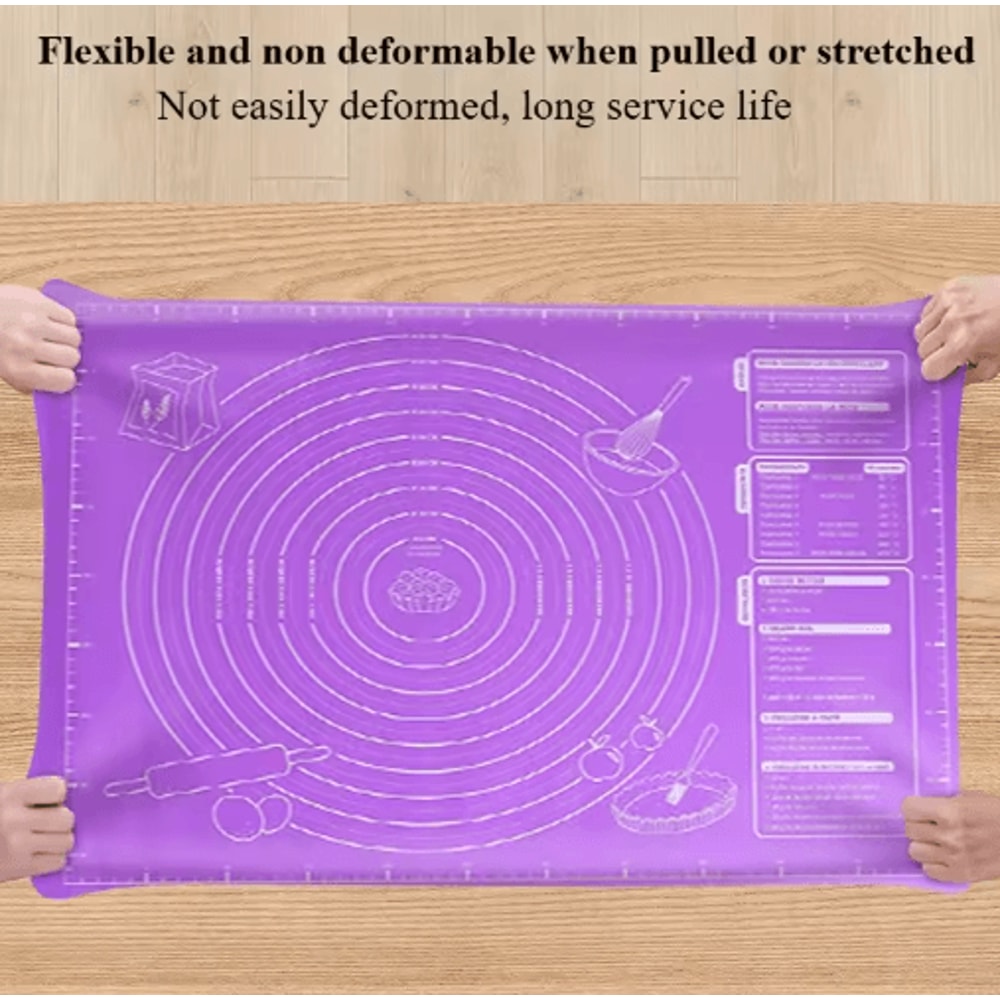 NonStick Silicone Baking Mat With Measurement Guide For Easy Dough Rolling 4