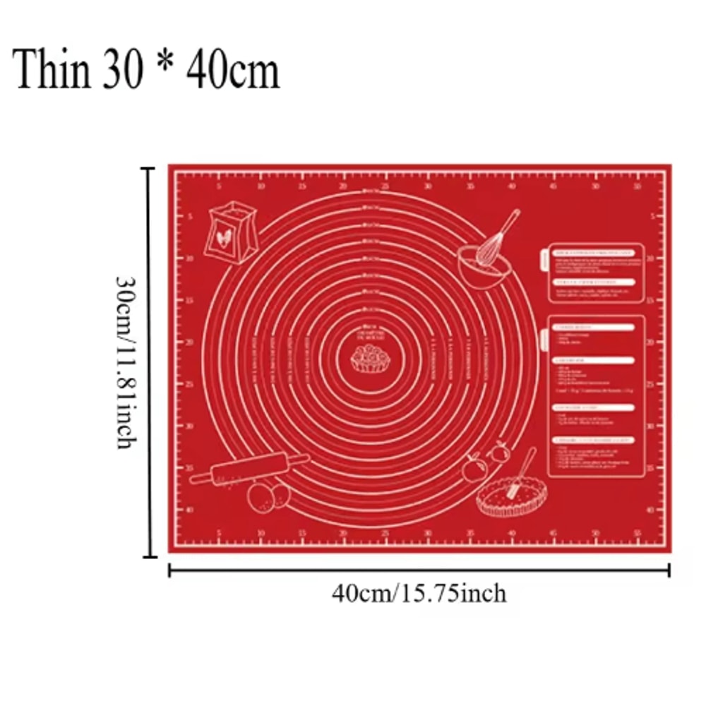 NonStick Silicone Baking Mat With Measurement Guide For Easy Dough Rolling 5