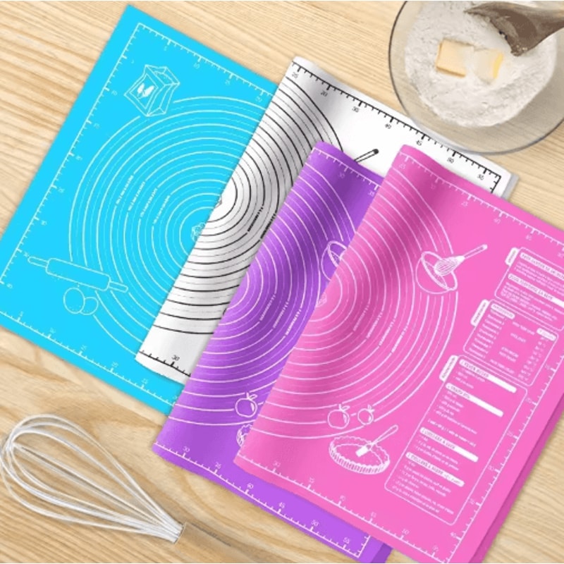 NonStick Silicone Baking Mat With Measurement Guide For Easy Dough Rolling 7
