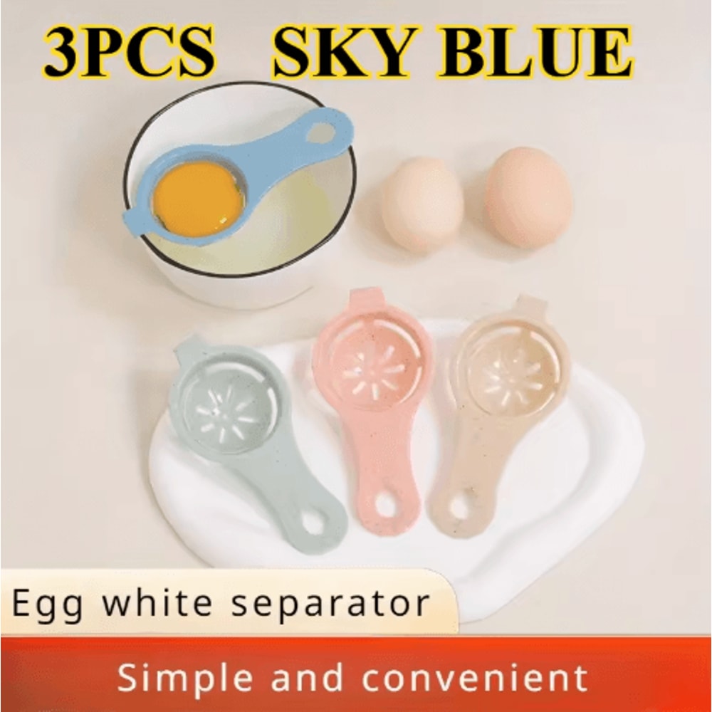 EcoFriendly Wheat Straw Egg Separator For Easy Yolk White Separation 1