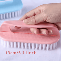 multi-purpose handheld cleaning brush for shoes, laundry & bathroom use