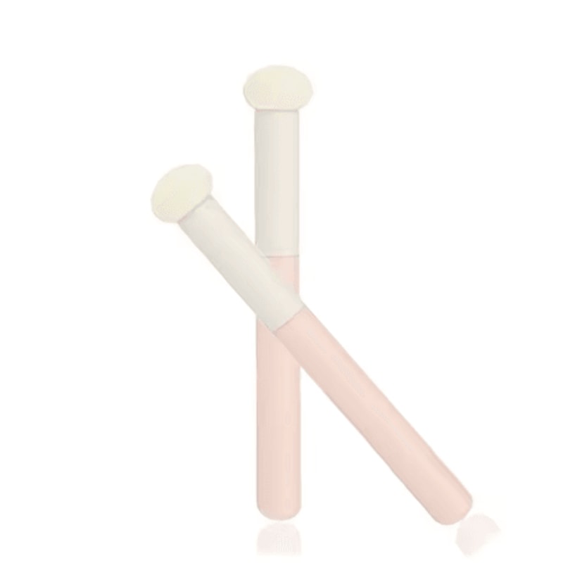 2PCS Precision Concealer Brush Set With Soft Sponge For Flawless Coverage 3