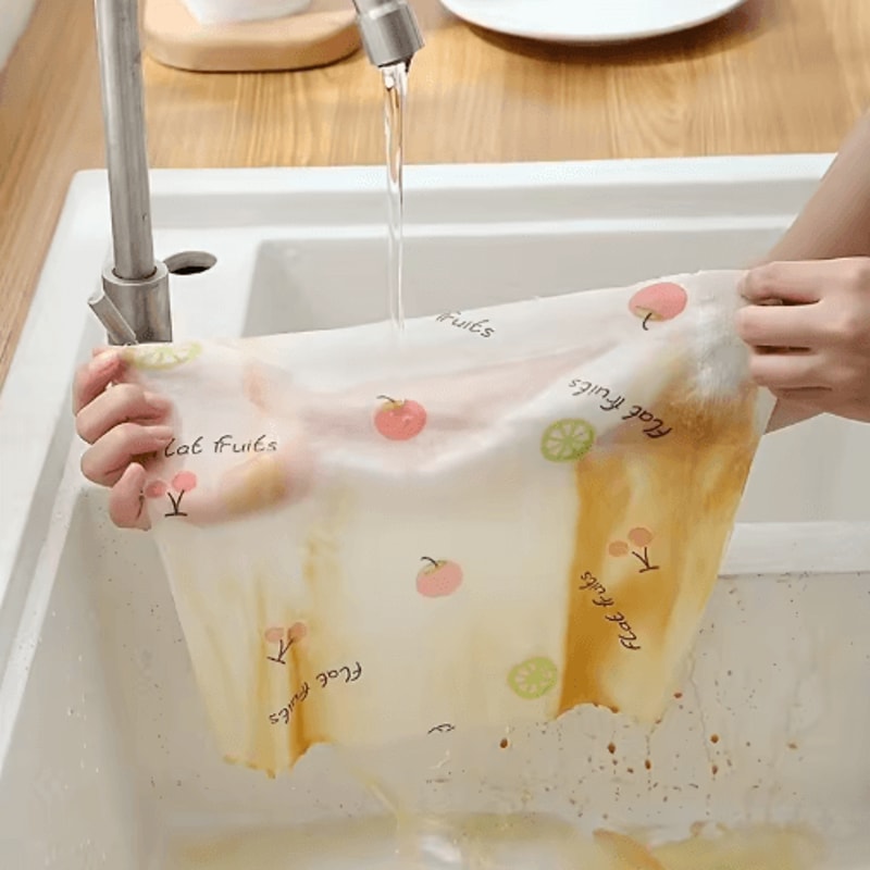 50Sheet Reusable Dishwashing Cloth Roll For Strong GreaseFree Cleaning 3