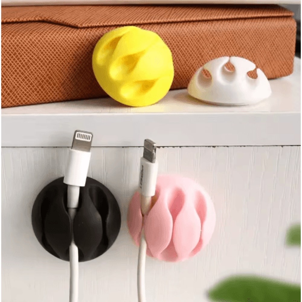 MultiPiece Desk Cable Organizer Clips For Neat TangleFree Setup 0