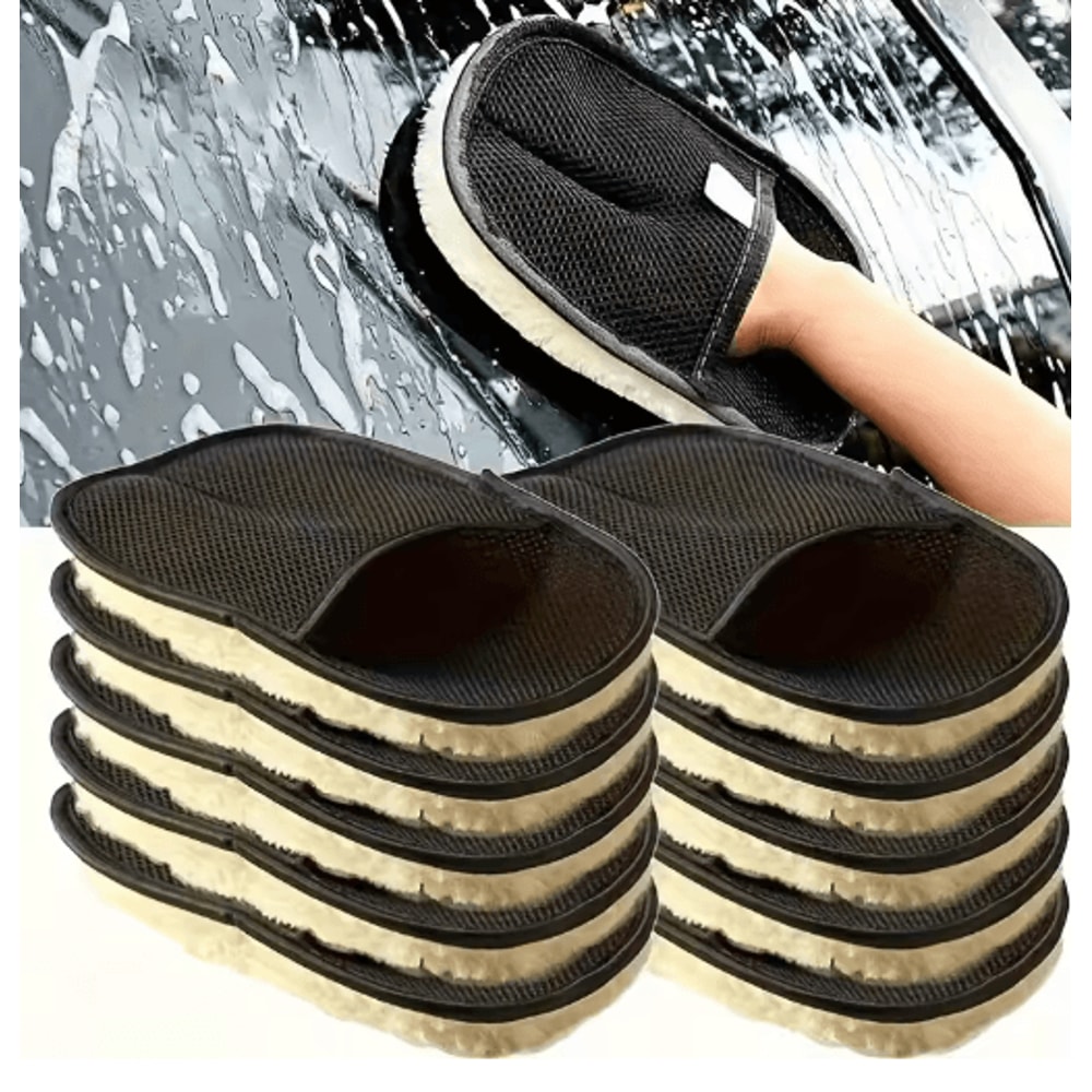 Microfiber Car Cleaning Glove For ScratchFree Interior Exterior Detailing 0