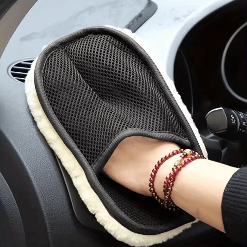Microfiber Car Cleaning Glove For ScratchFree Interior Exterior Detailing 7