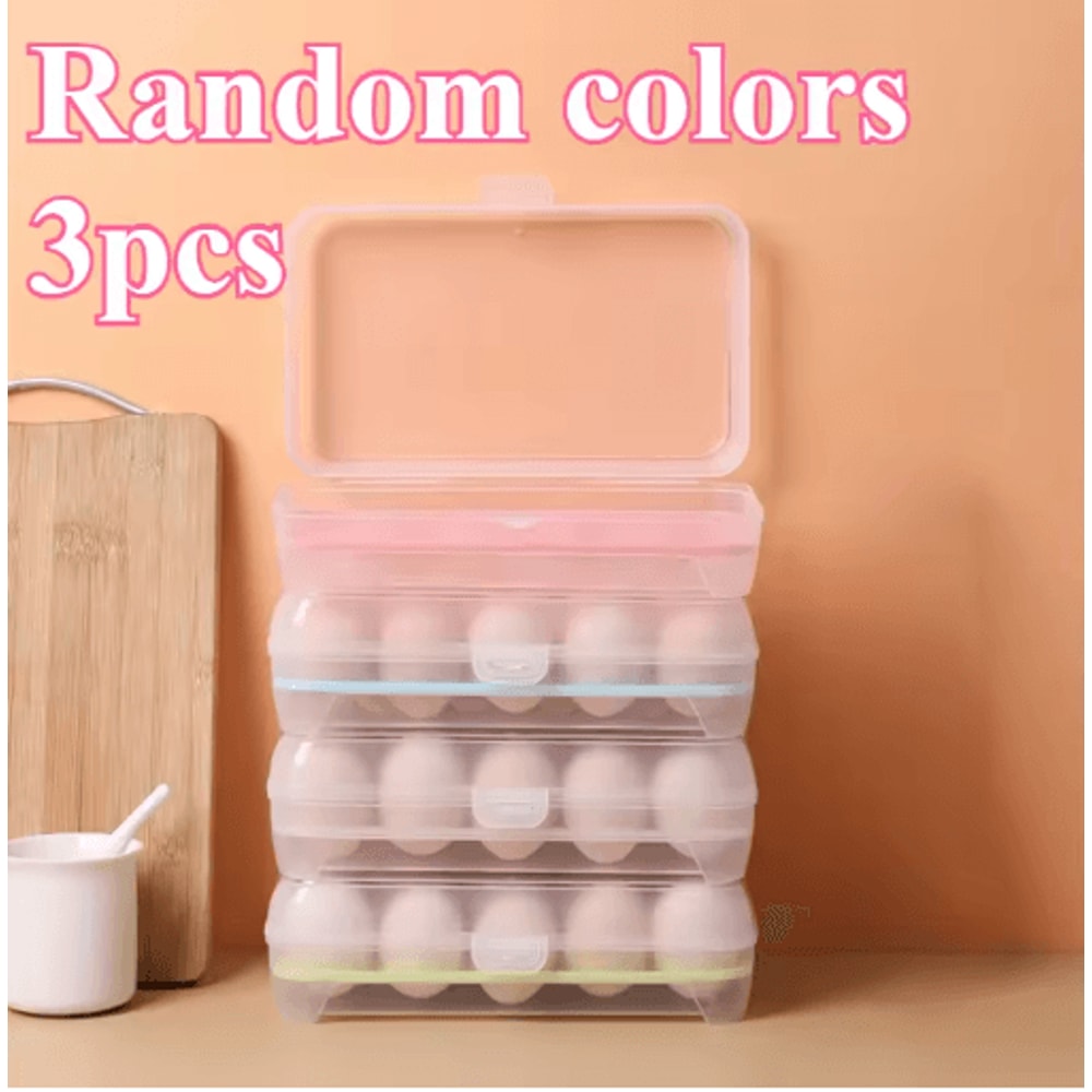 Large Capacity Egg Storage Container For Refrigerator Organization 2