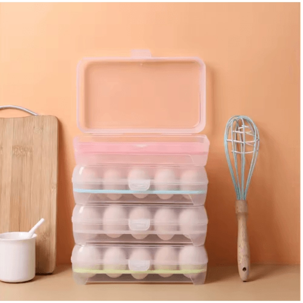 Large Capacity Egg Storage Container For Refrigerator Organization 5