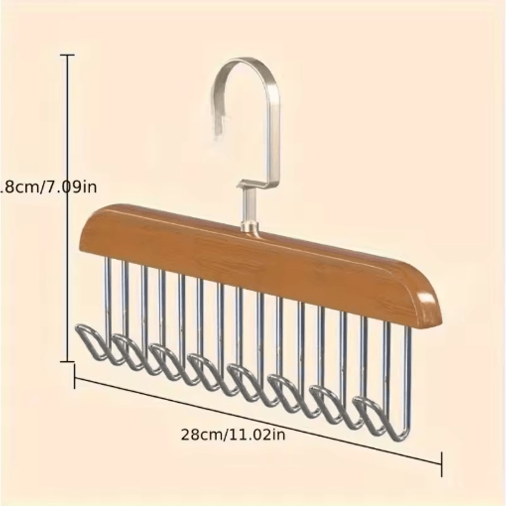 MultiFunction Clothes Hanger For Belts Ties Hats Accessories 7