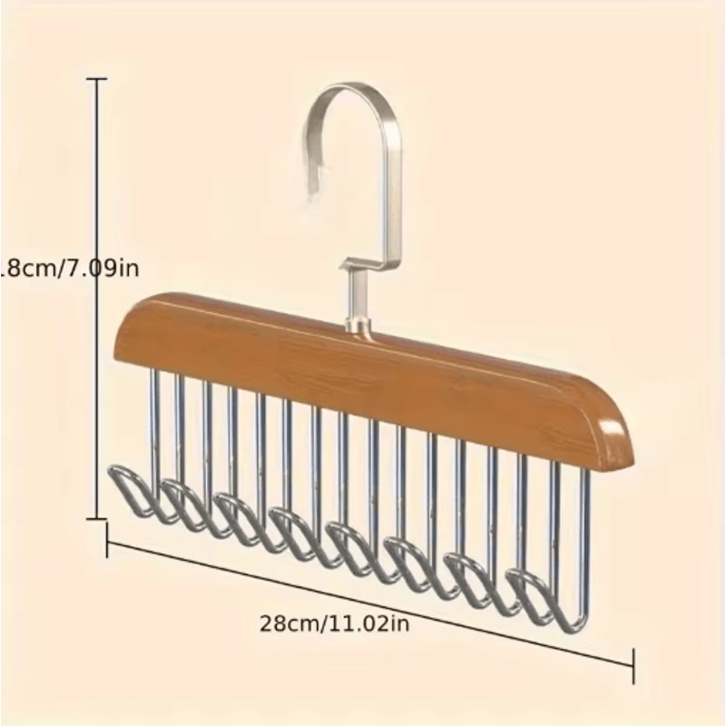 MultiFunction Clothes Hanger For Belts Ties Hats Accessories 7