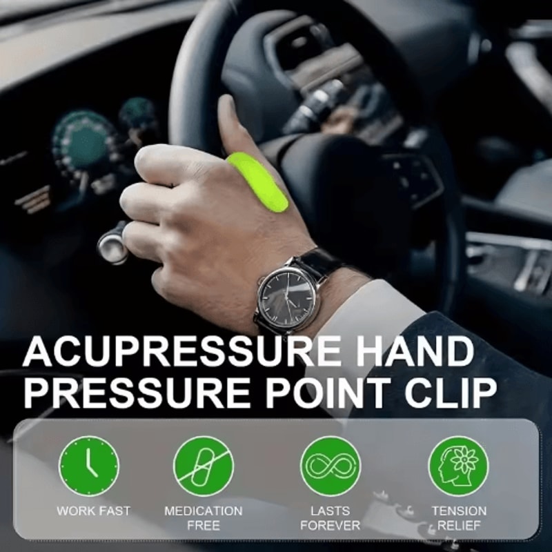 Acupressure Massage Clip For Headache Relief Stress Reduction 4