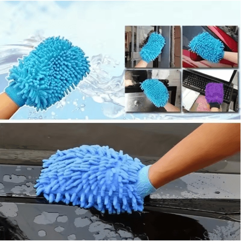 Scratch Free Microfiber Car Cleaning Glove For Safe Easy Washing 6